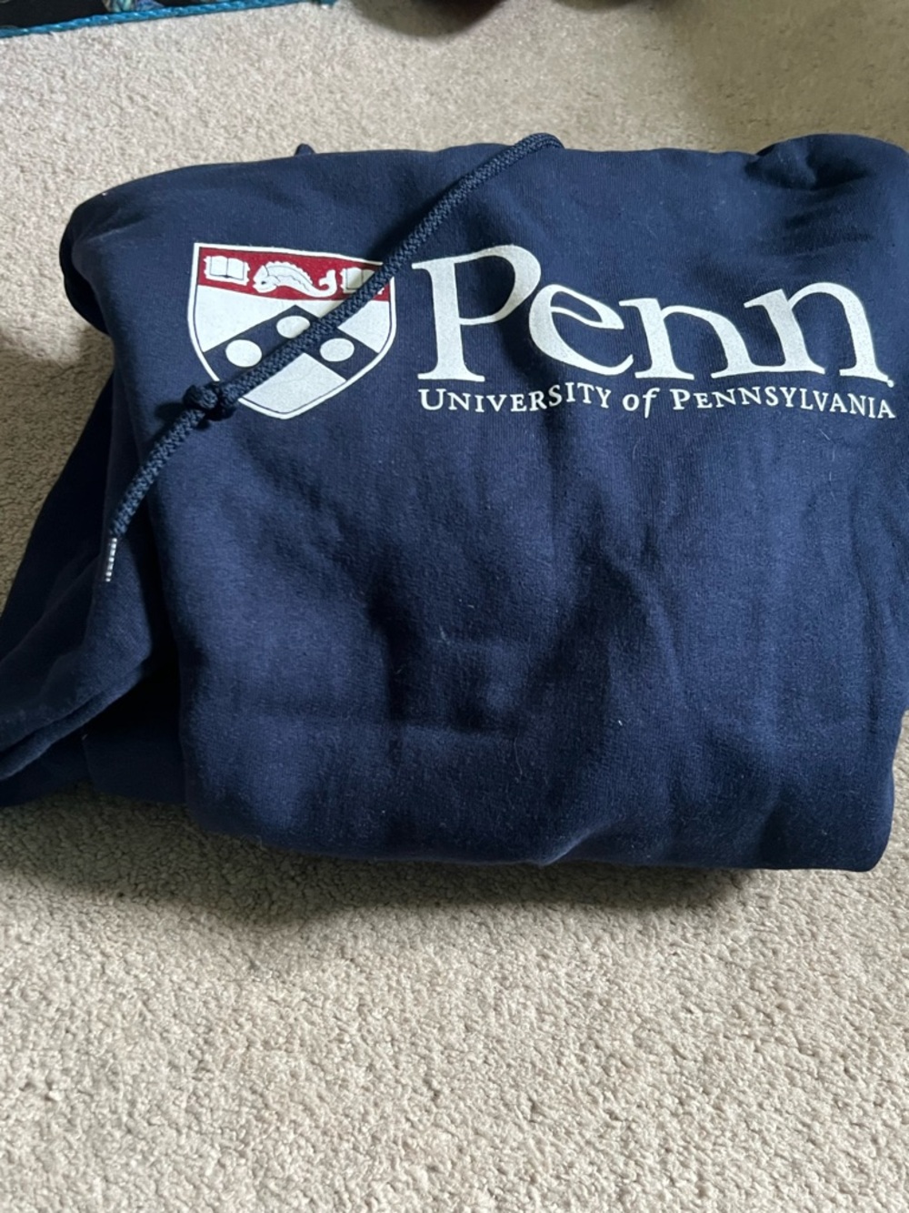 U Penn Black Pullover Hoodie, NWOT - Picture 3 of 3